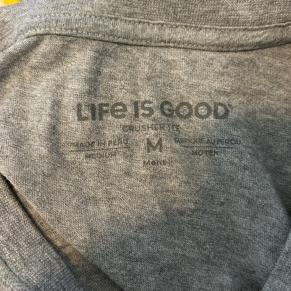 Life is Good men’s gray Talk Birdy to Me short sleeve t-shirt size medium - Picture 7 of 8